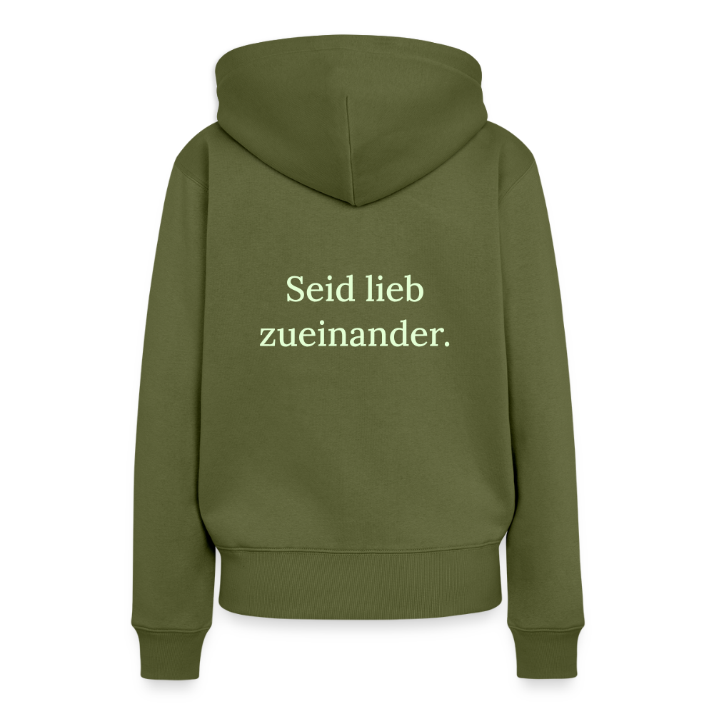 Frauen Premium Hoodie - Khaki