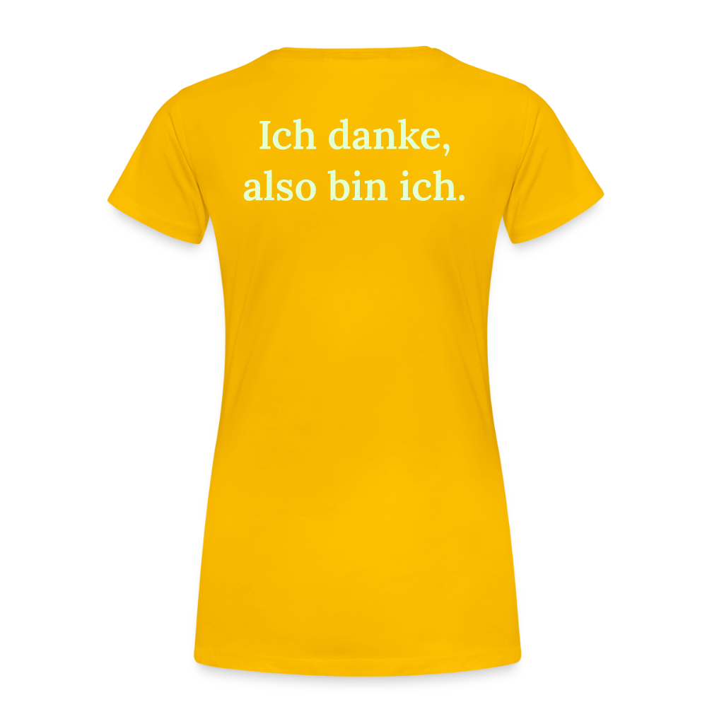Frauen Premium T-Shirt - Sonnengelb
