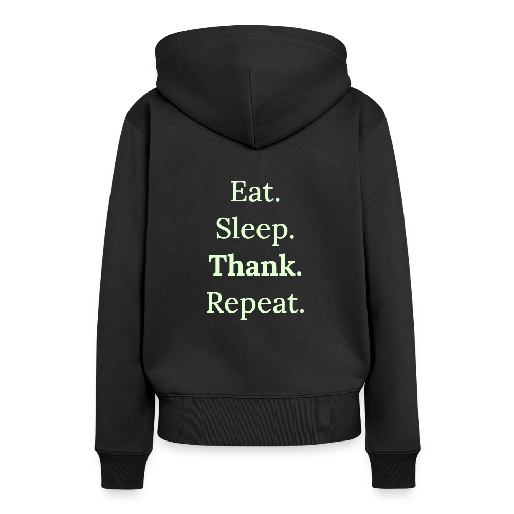 Frauen Premium Hoodie - Schwarz