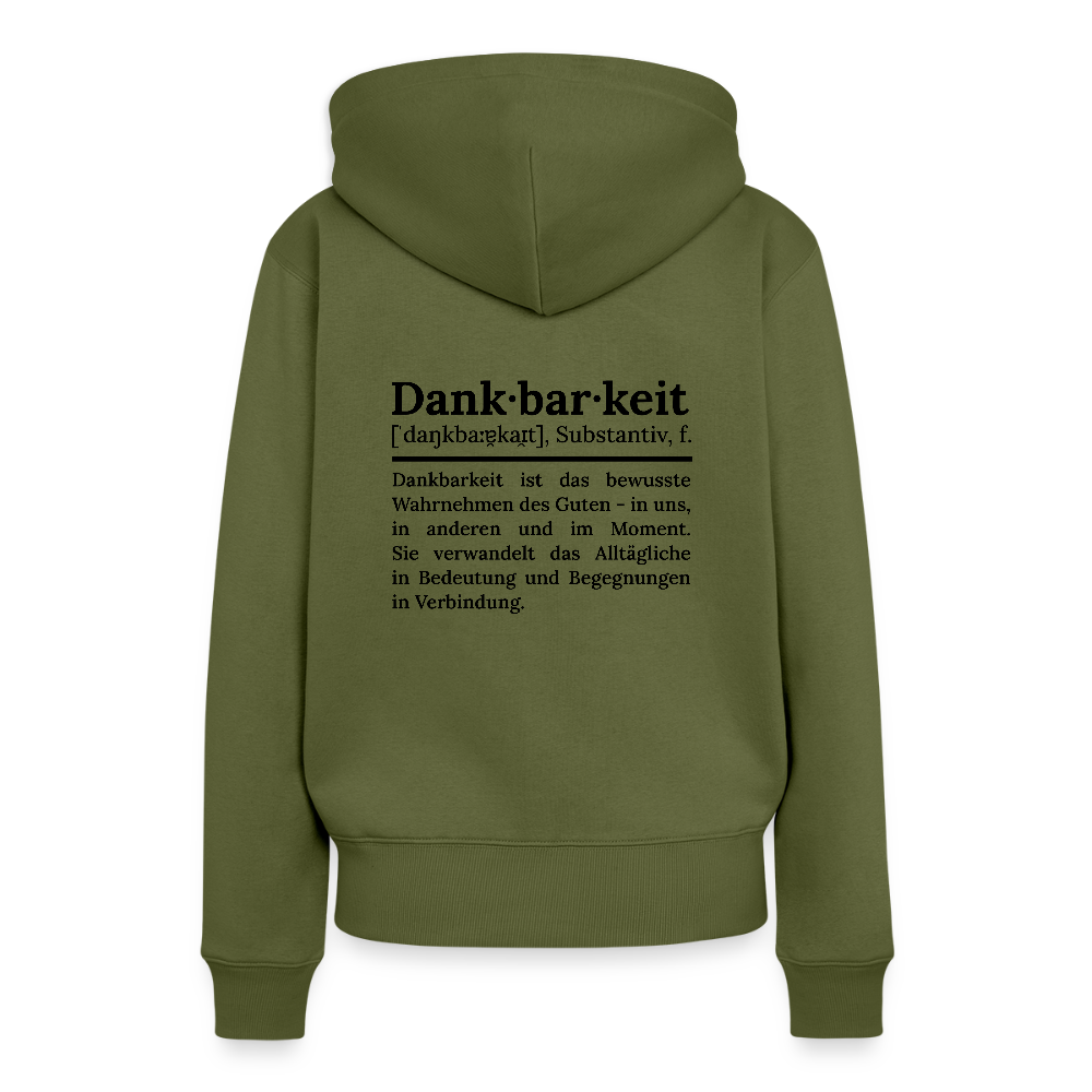 Frauen Premium Hoodie - Khaki