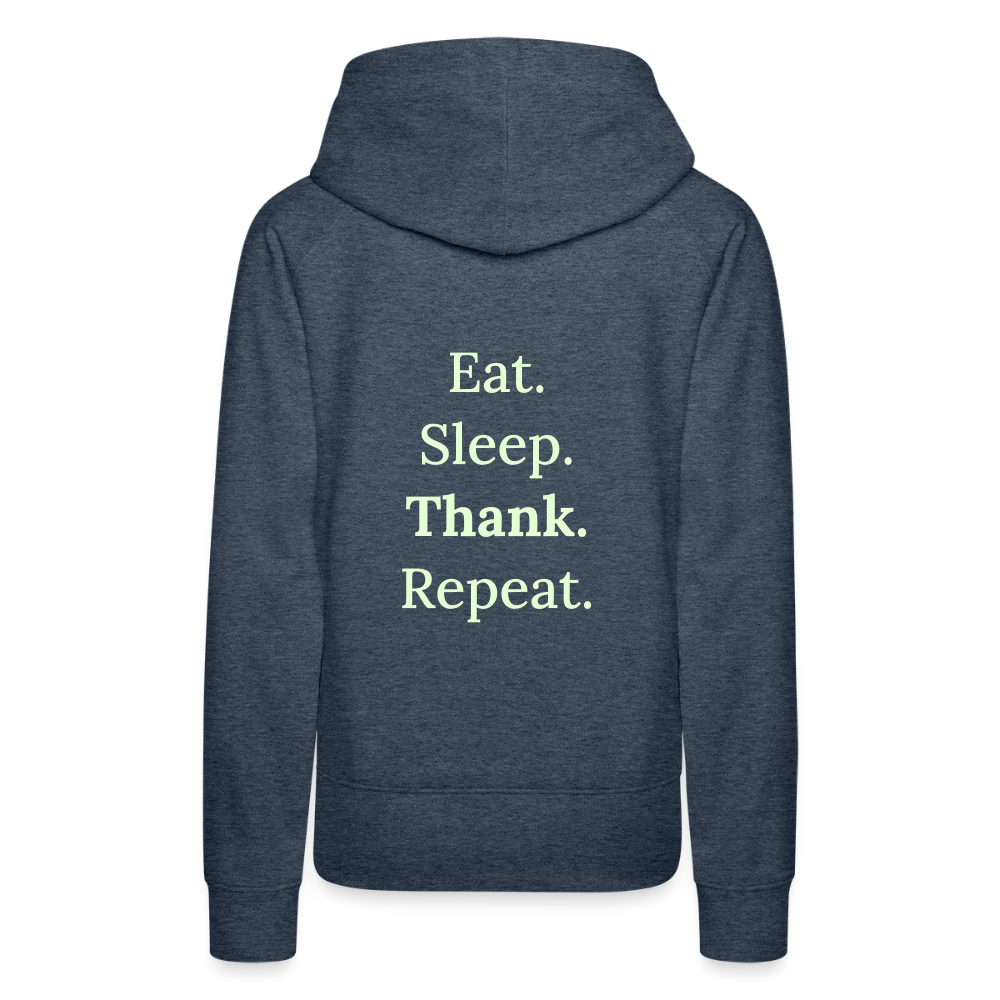 Frauen Premium Hoodie - Jeansblau