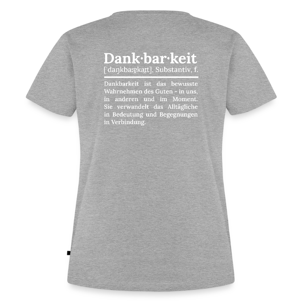 Frauen Premium T-Shirt - Grau meliert
