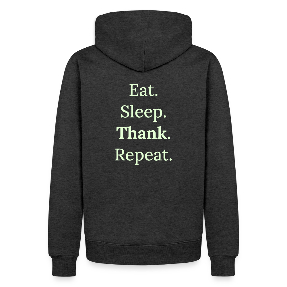 Männer Premium Hoodie - Anthrazit meliert