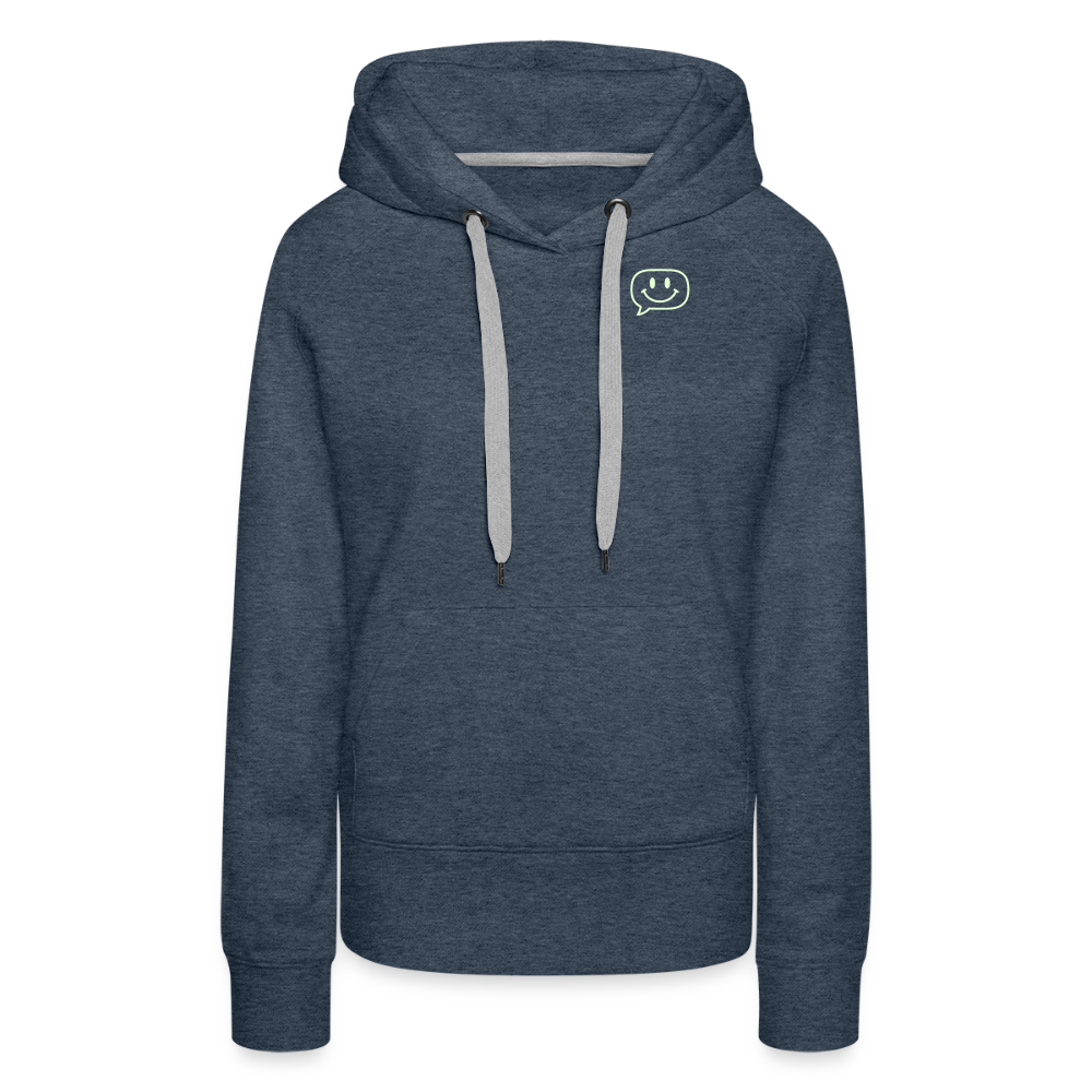 Frauen Premium Hoodie - Jeansblau
