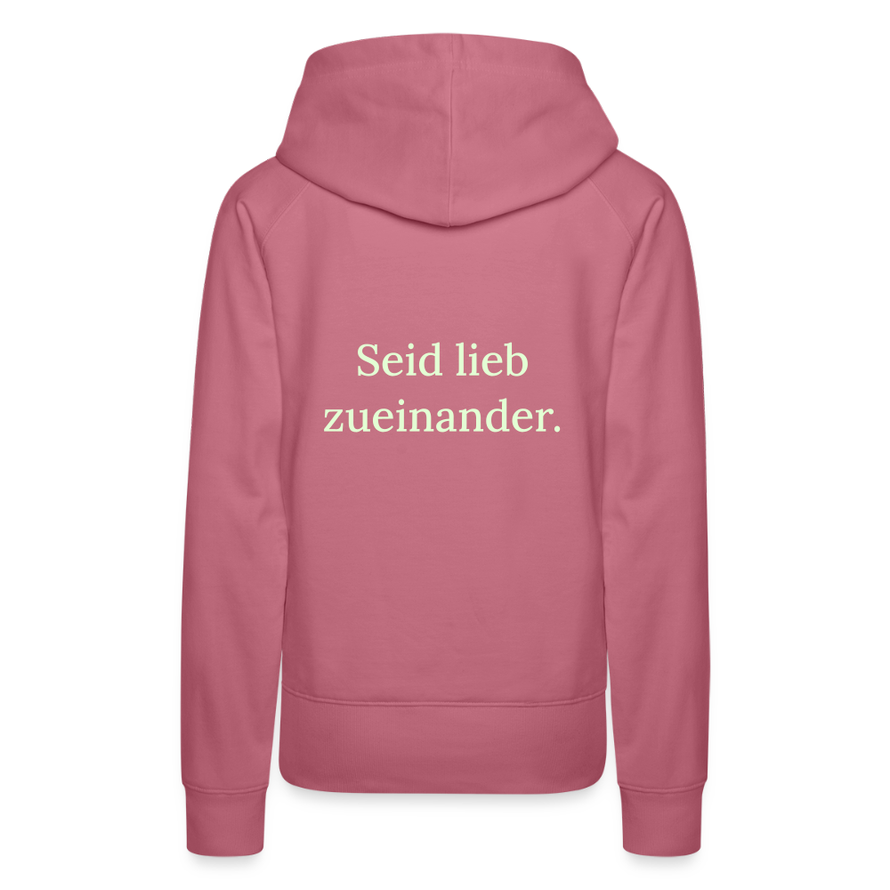 Frauen Premium Hoodie - Malve
