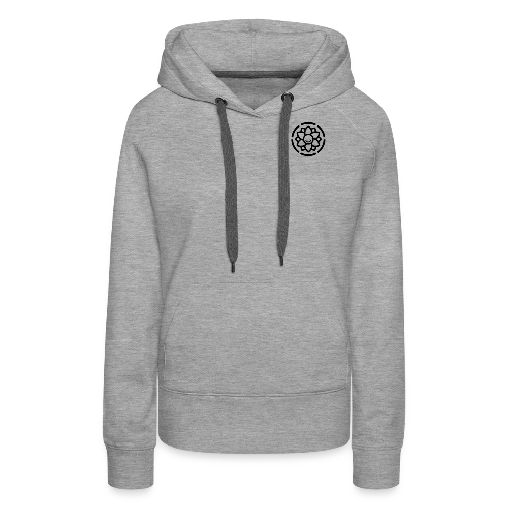 Frauen Premium Hoodie - Grau meliert
