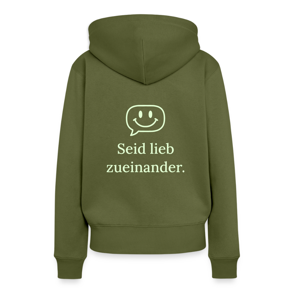 Frauen Premium Hoodie - Khaki