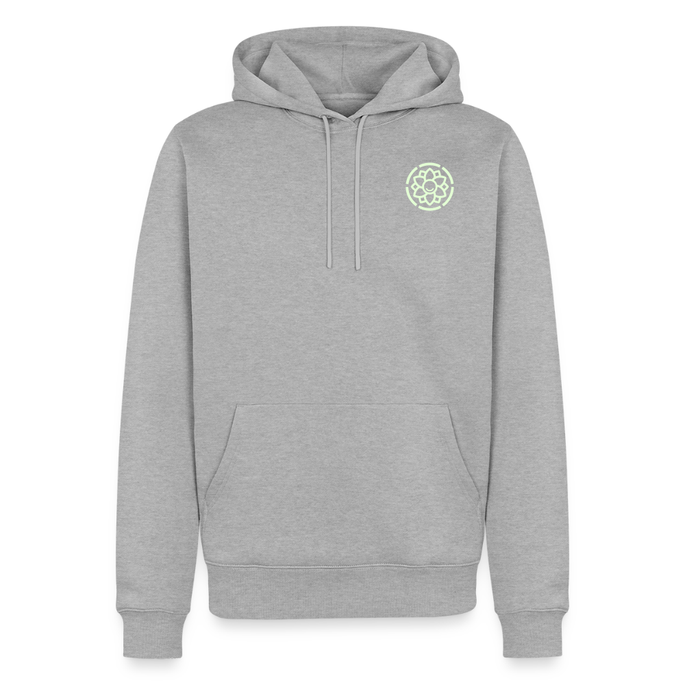Männer Premium Hoodie - Grau meliert