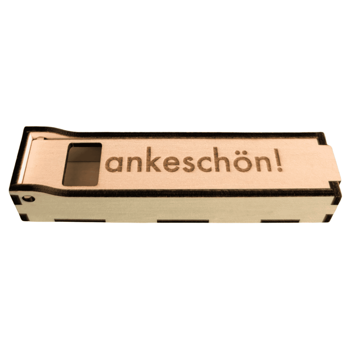 Dankeschön Holzbox für duplo®-Riegel (5 Stück)